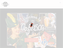 Tablet Screenshot of cafe50s.com